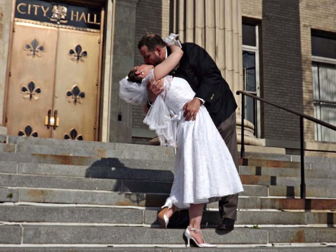 vogue shot on citty hall stairs
